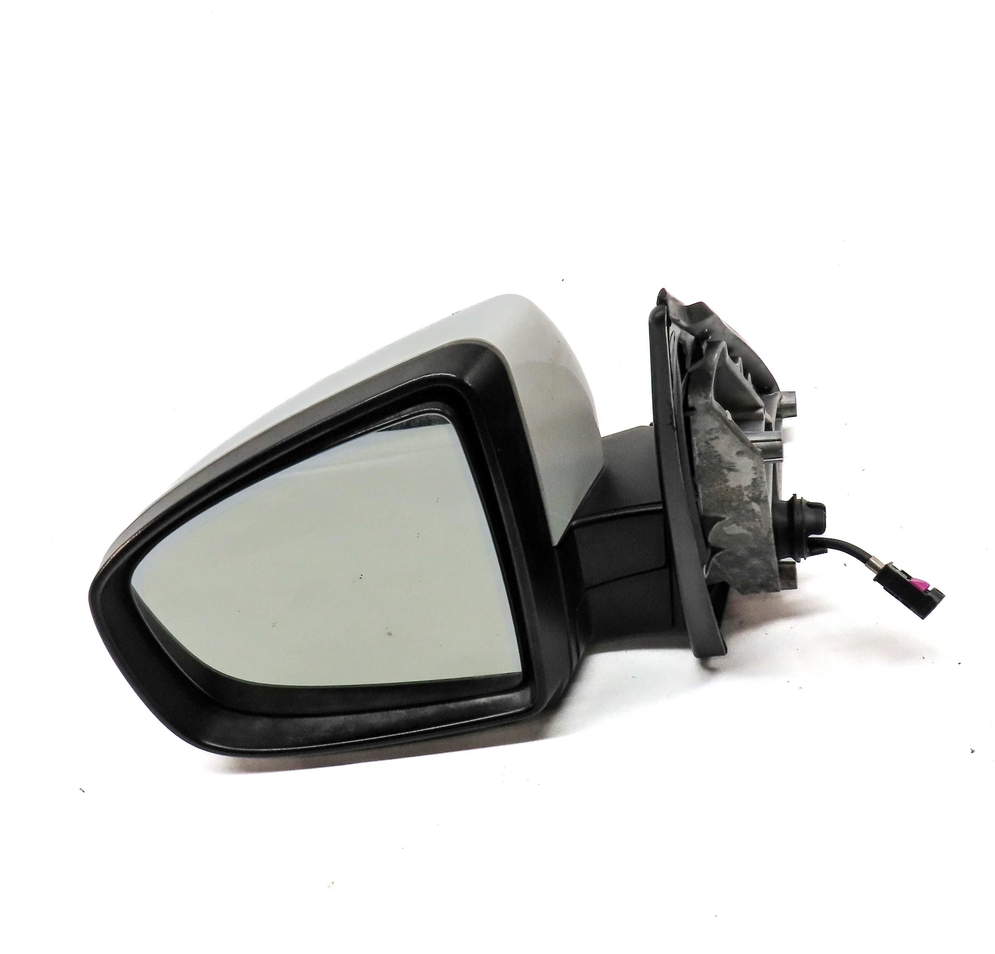 2010-2013 BMW X5 (E70) LEFT P-FOLD MEM AUTODIM CAMERA HEATED DOOR MIRROR (WHITE) — exact item pictured